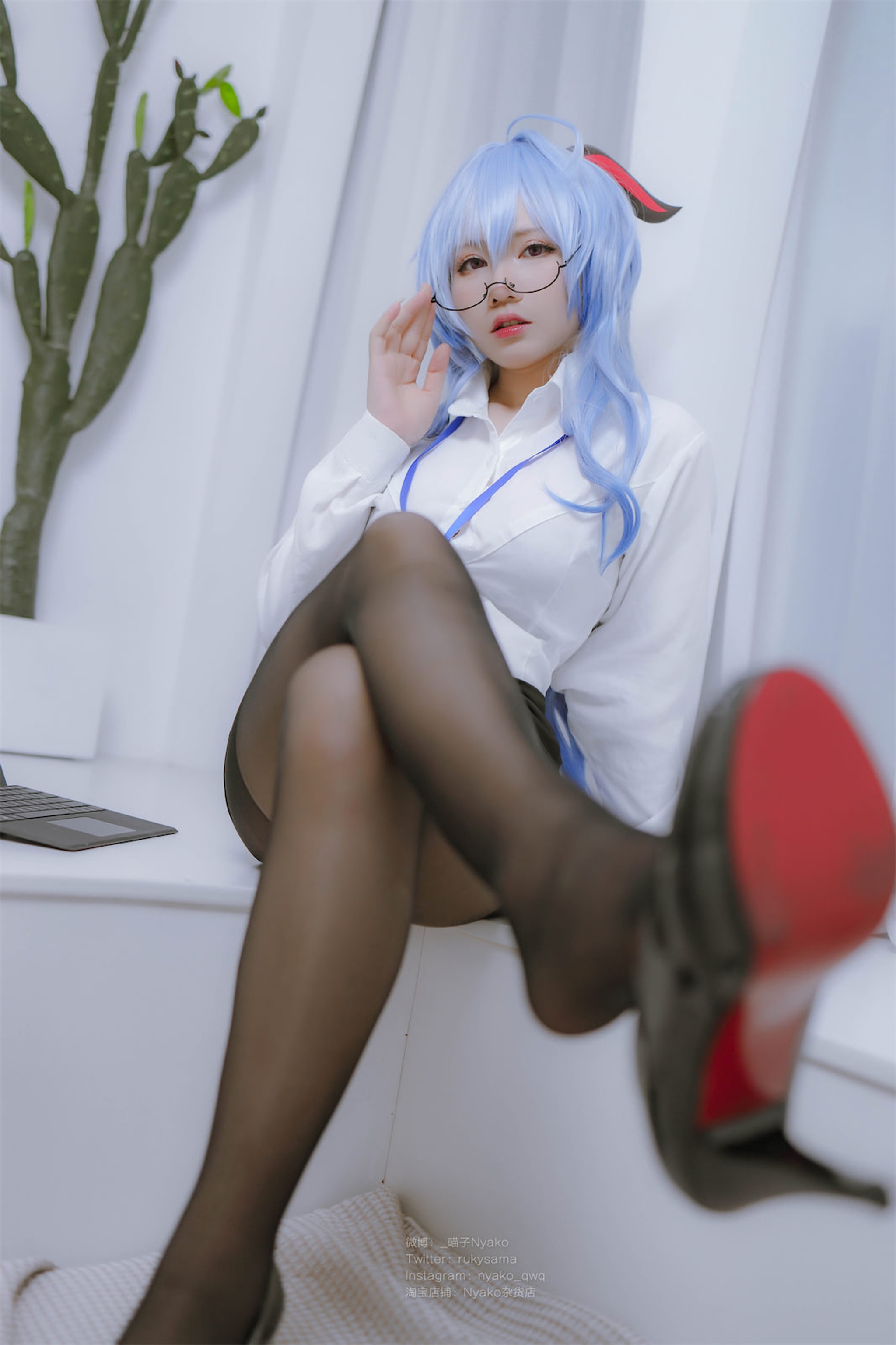 图片[1]-Nyako喵子 – NO.045 原神-甘雨OL魔 [79P]-XikXak